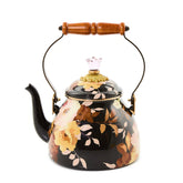 White Flower Market 3 Quart Tea Kettle