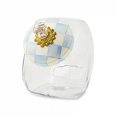 Cookie Jar with Royal Check Lid