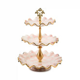 Courtly Check Ceramic Three Tier Sweet Stand