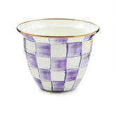 Emerald Check Large Flower Pot