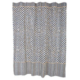 Violet Check Shower Curtain