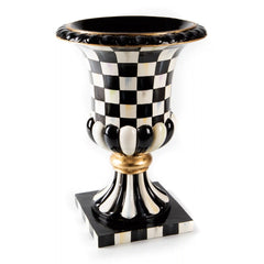 Rosy Stripe Tabletop Urn